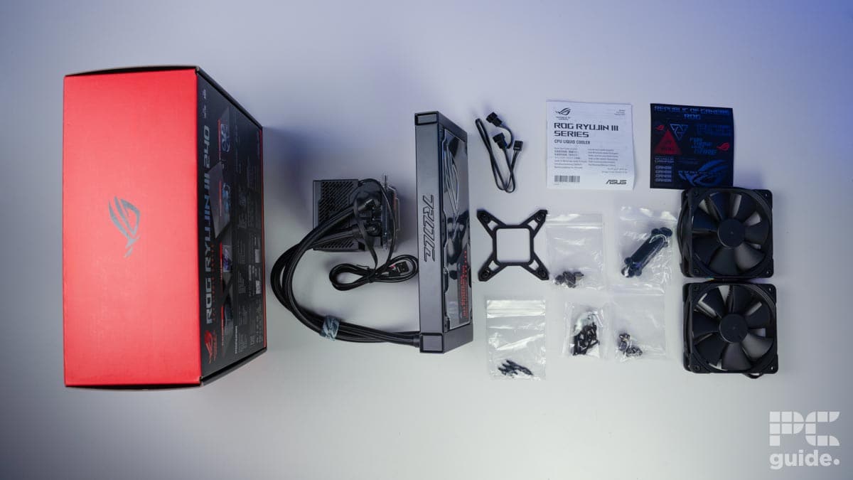 ASUS Ryujin III 240 out of the box and full box contents