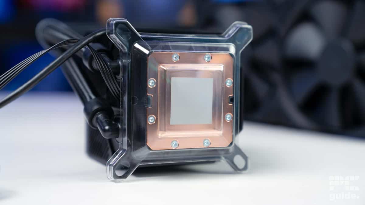 ASUS Ryujin III 240 cold plate with pre applied thermal paste