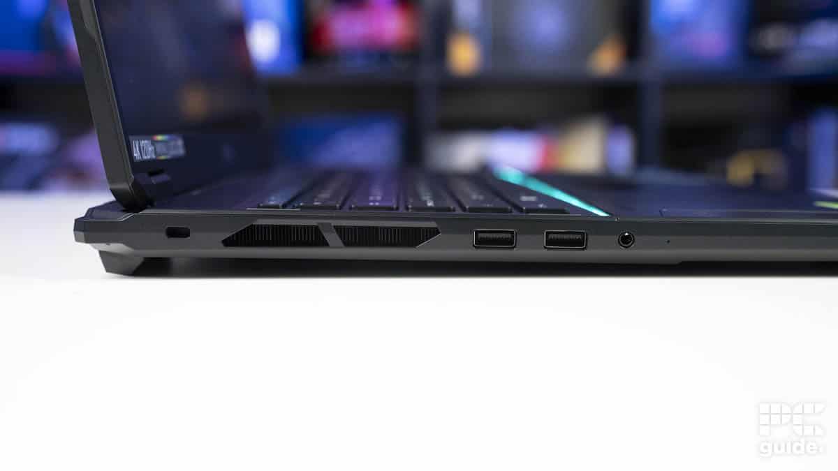 MSI Stealth 18 AI Studio A1V left side, Image by PC Guide