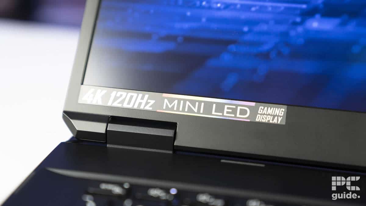 MSI Stealth 18 AI Studio A1V screen specs, Image by PC Guide