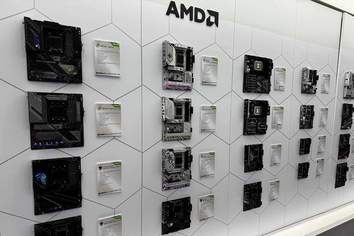 ASRock puts its entire X870E and X870 collection for Ryzen 9000 CPUs on display