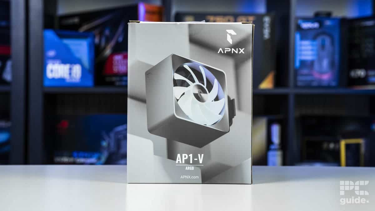 APNX AP1-V ARGB in box on table front view