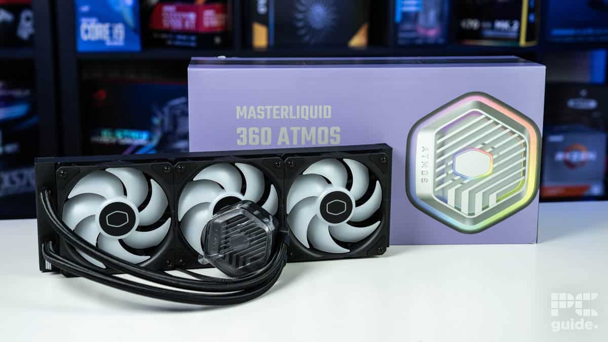 Cooler Master Master Liquid 360 Atmos out of the box on table