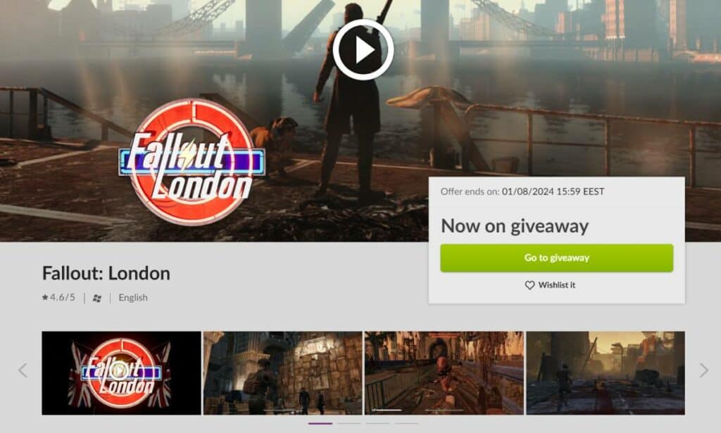 This image has an empty alt attribute; its file name is Fallout-London-page-on-GOG-1024x615.jpg