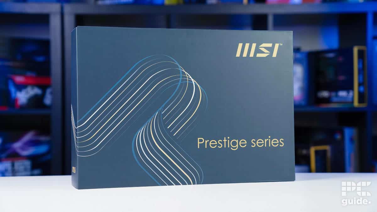 MSI Prestige 14 AI Evo box, Image by PC Guide