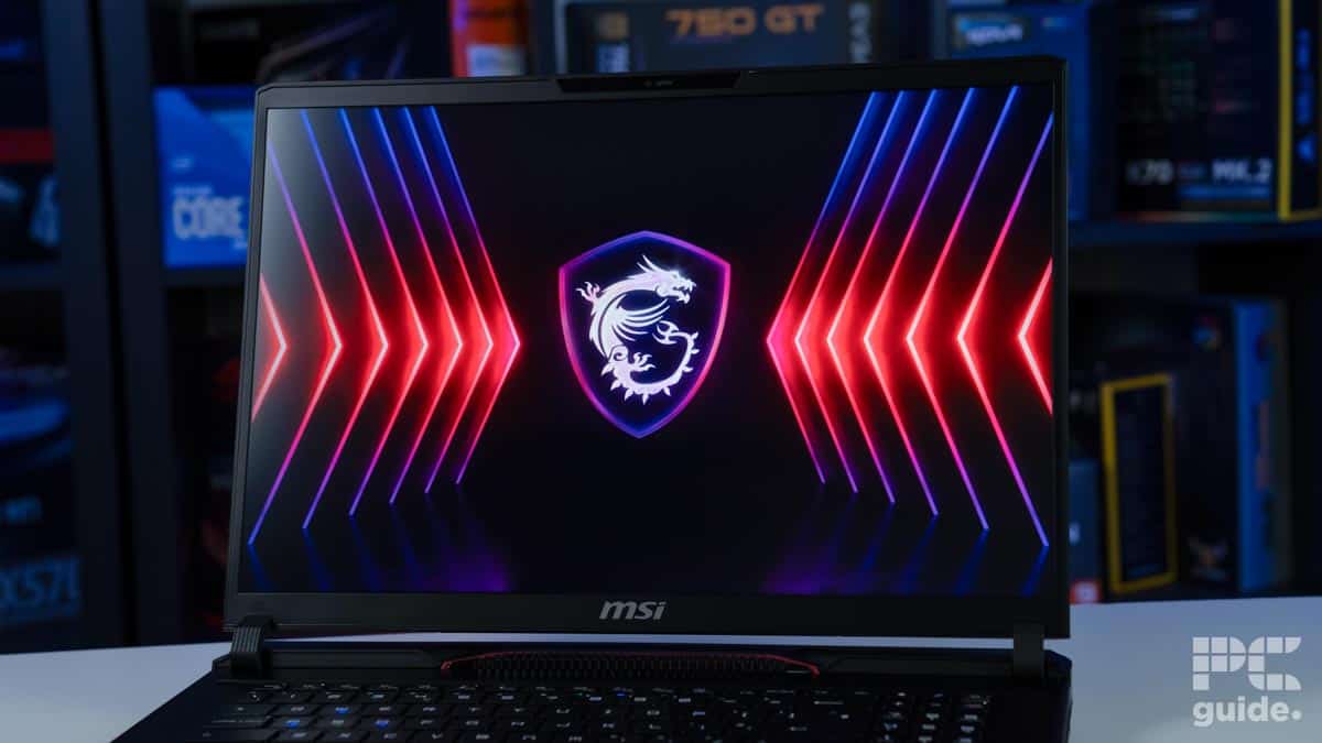 MSI Raider GE78 HX 14VHG display, Image by PC Guide