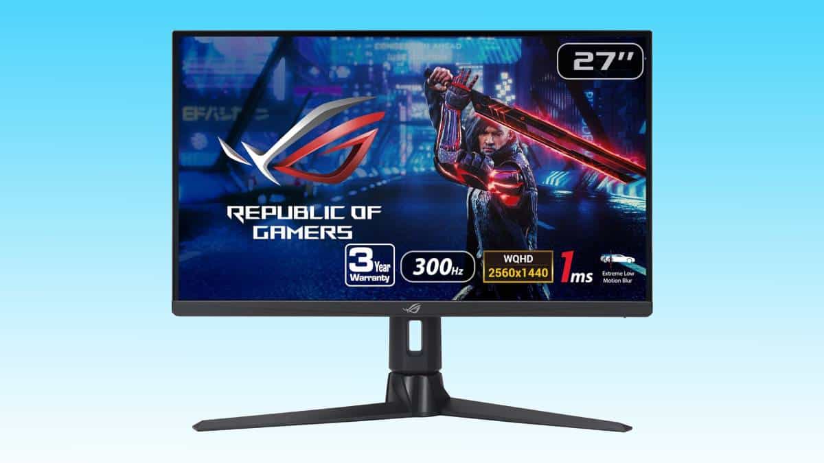 Amazon just gave this ASUS ROG 1440p 300Hz gaming monitor an immense price cut
