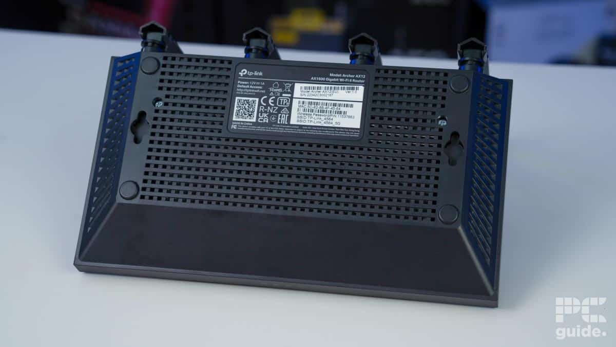 TP-Link Archer AX12 (AX1500) box profile underside, Image by PC Guide
