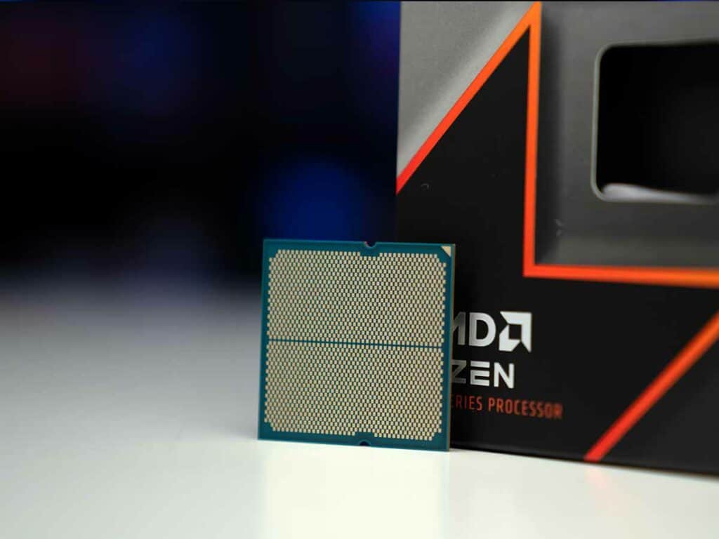 9600X on table back contact pads