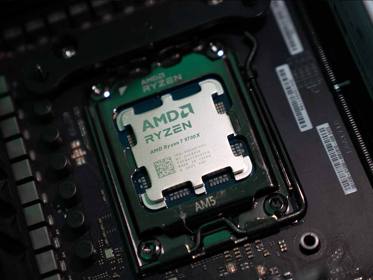 9700X in motherboard at an angle