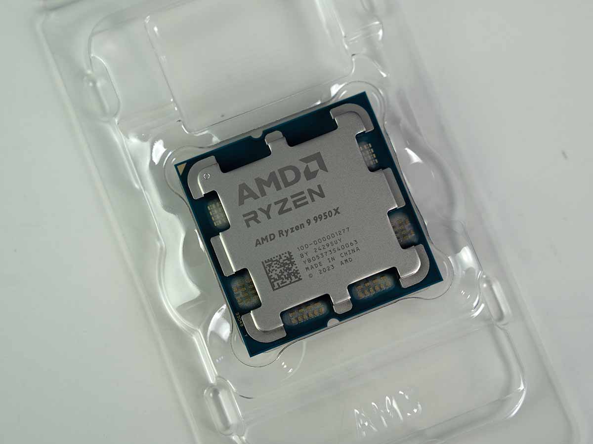 9950X in plastic on table