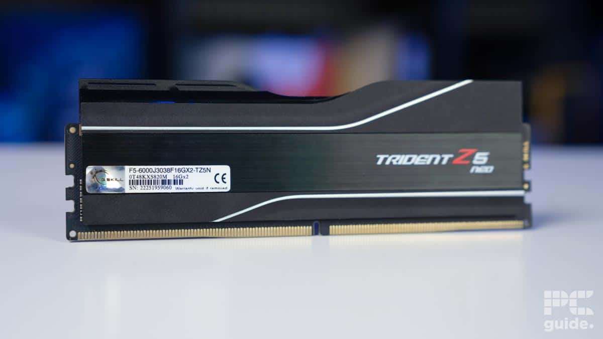 G.SKILL Trident Z5 Neo 32GB 6000MTs CL30 back, Image by PC Guide