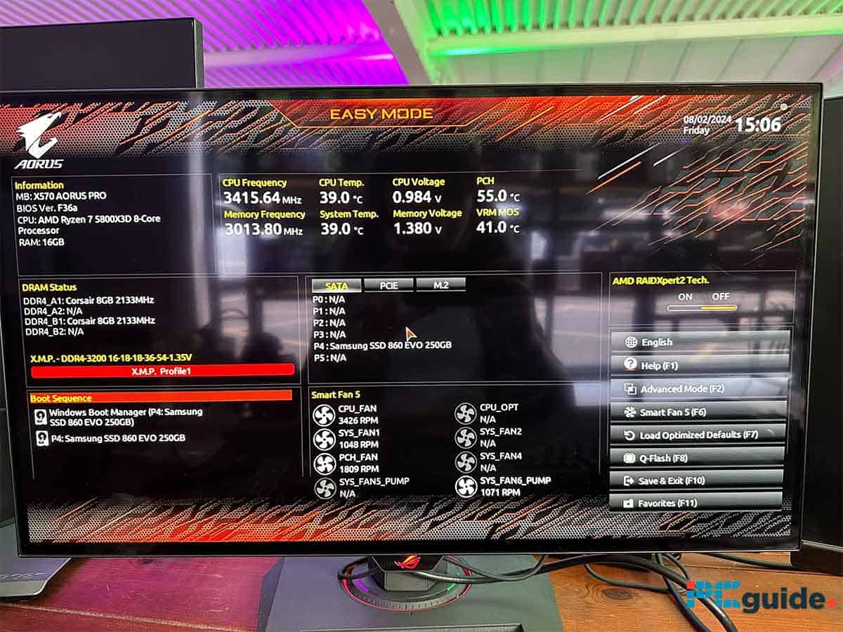 Gigabyte Aorus X570 Bios EZ mode