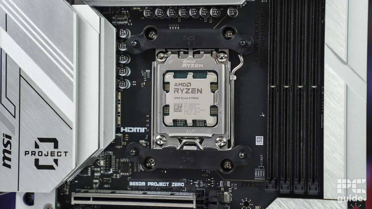 MSI Project Zero B650 with Ryzen 9 7900X