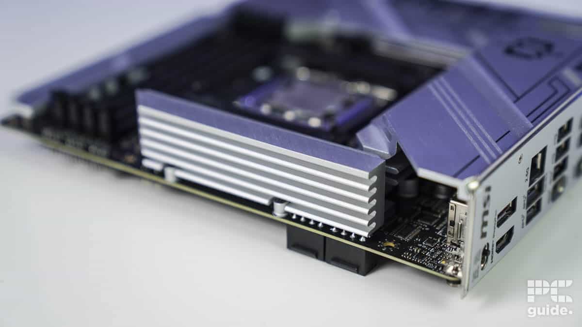 MSI Project Zero B650 VRM heatsink