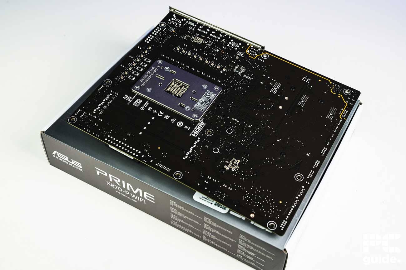 ASUS Prime X870-P WiFi back, Image by PC Guide