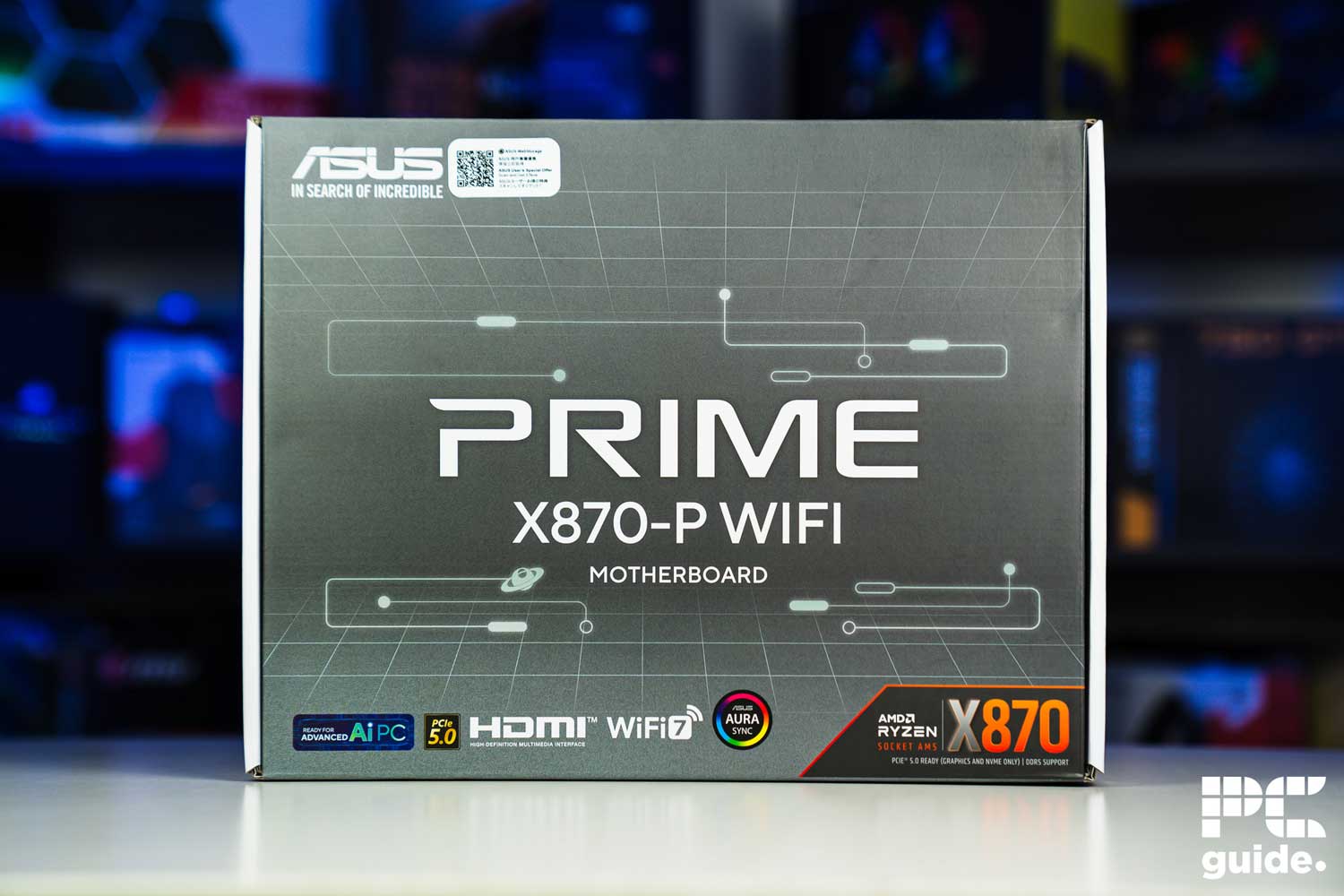 ASUS Prime X870-P WiFi box, Image by PC Guide