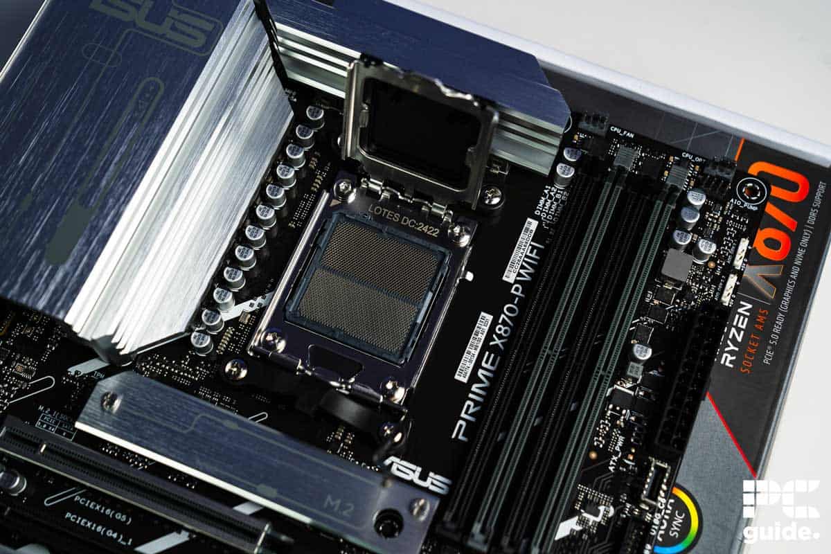 ASUS Prime X870-P WiFi socket pins, Image by PC Guide