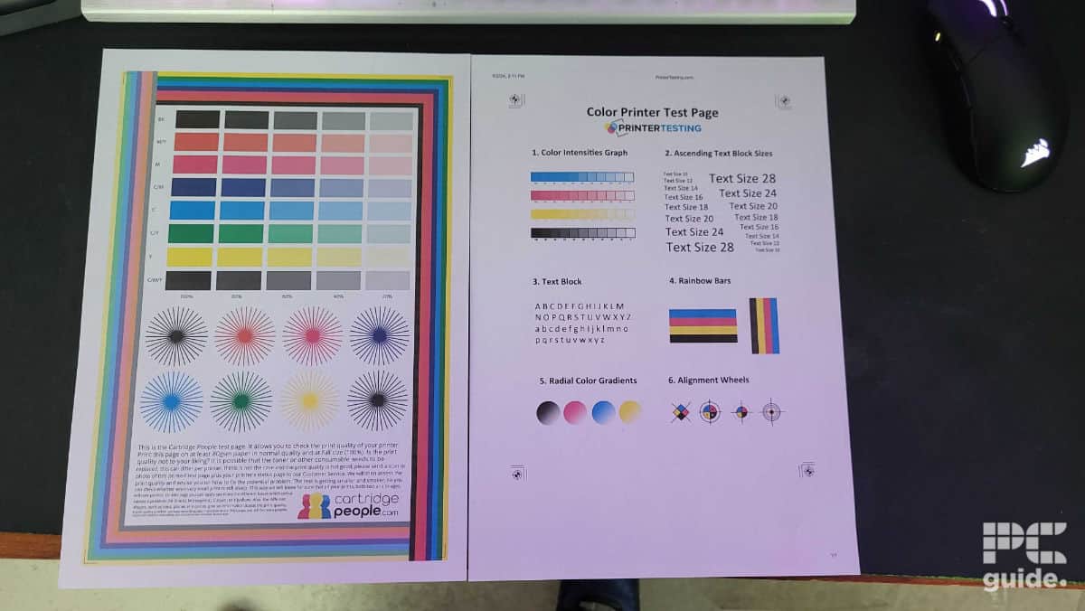 Canon Pixma G3570 color print test , Image by PC Guide