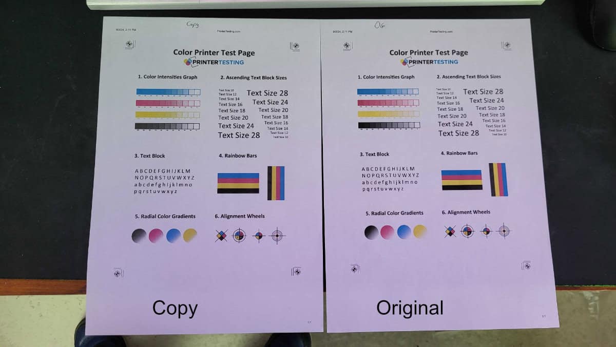 Canon Pixma G3570 copier test, Image by PC Guide