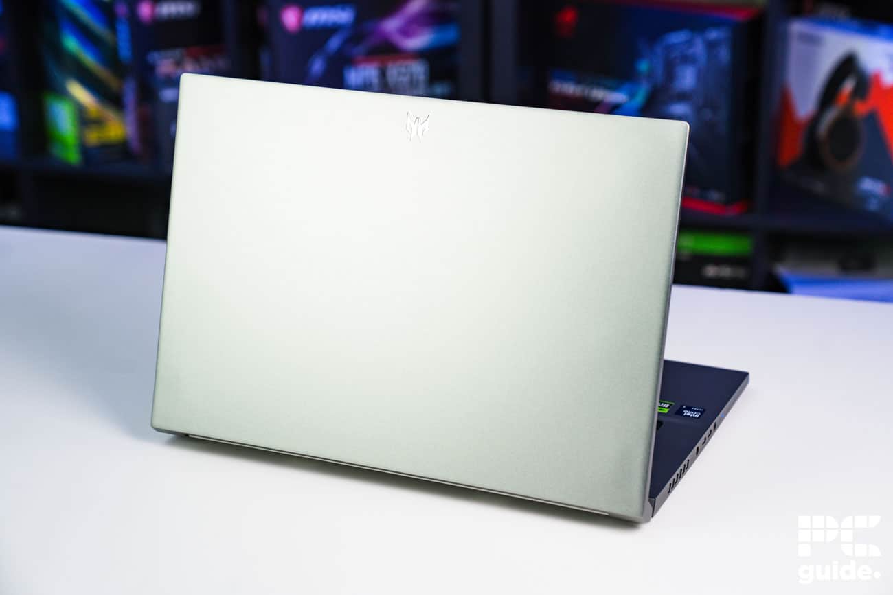 Acer Predator Triton Neo 16 back open, Image by PC Guide