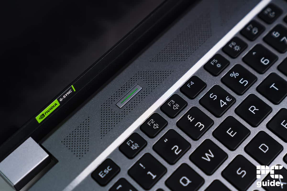 Acer Predator Triton Neo 16 speaker grill, Image by PC Guide