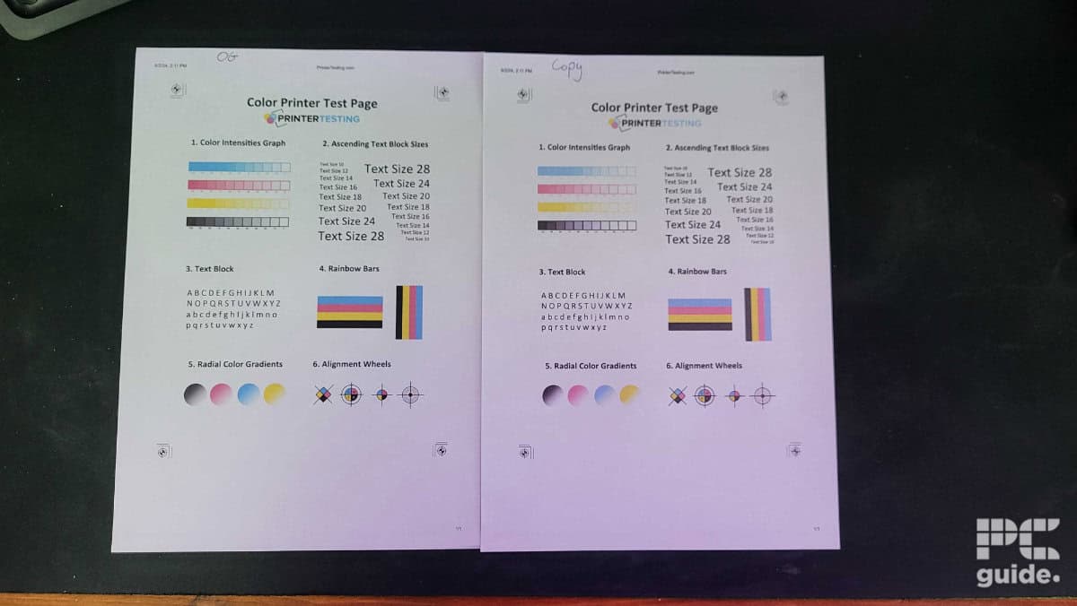 Epson EcoTank ET-4800 color copy, Image by PC Guide