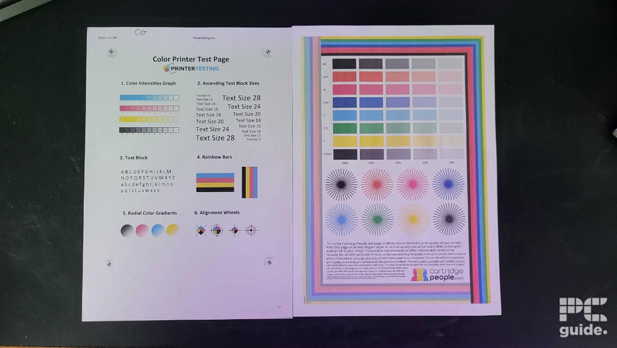 Epson EcoTank ET-4800 color tests, Image by PC Guide