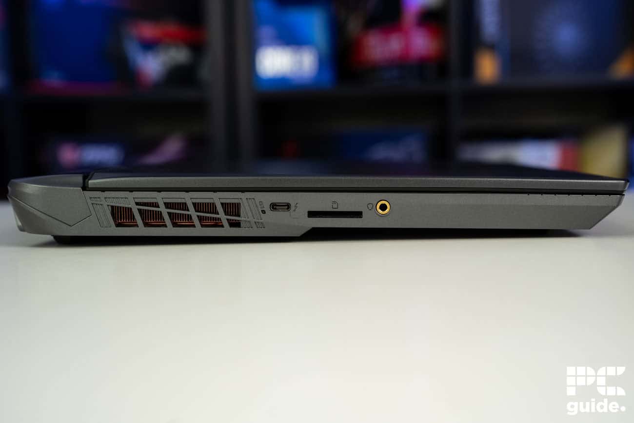 MSI Vector 16 HX A13VHG left side, Image by PC Guide