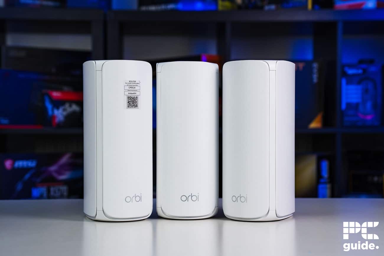 Netgear Orbi 770 Mesh triple front, Image by PC Guide