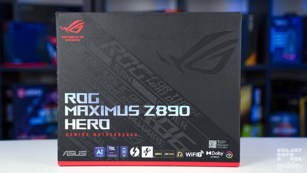 ROG Maximus Z890 Hero box, Image by PC Guide
