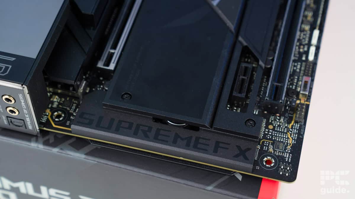 ROG Maximus Z890 Hero onboard audio, Image by PC Guide