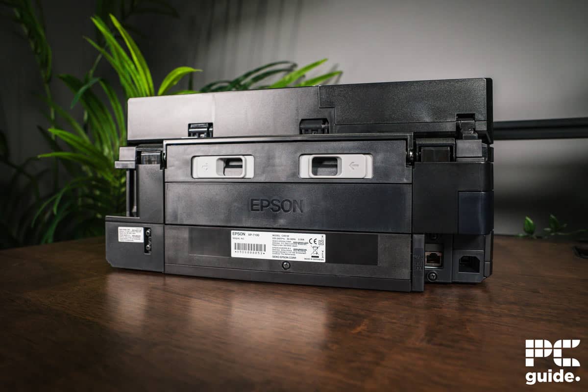 Epson Expression Premium XP-7100 rear, Image by PC Guide