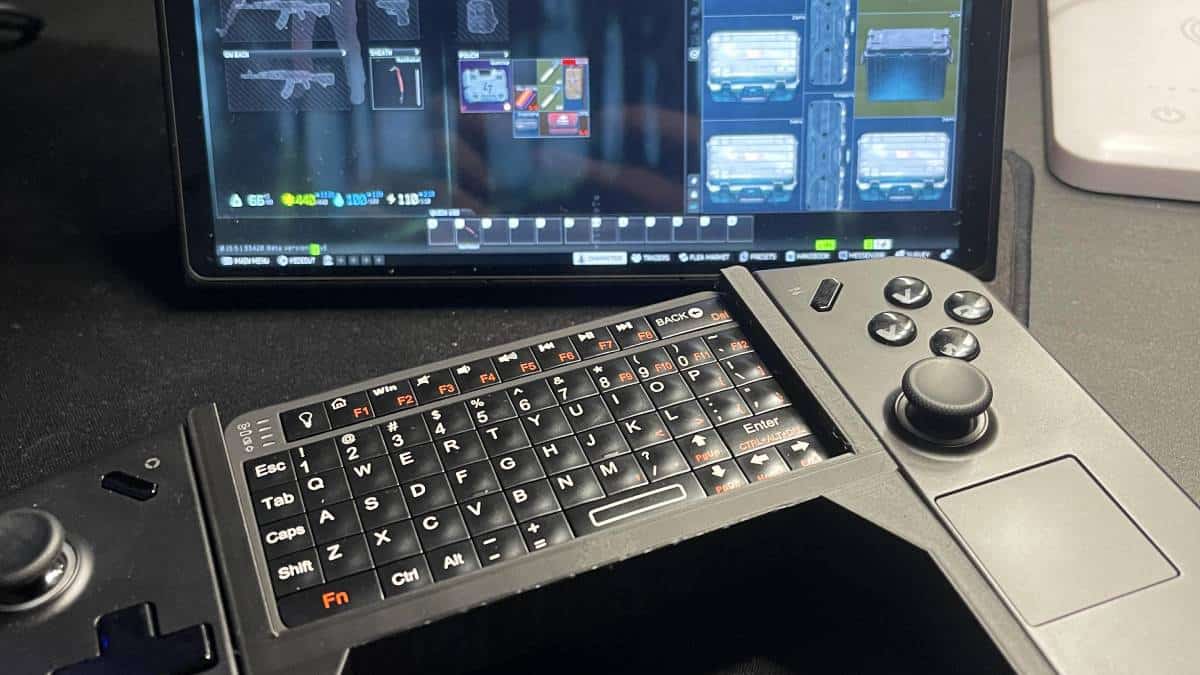 This custom 3D-printed handle is a cheap & clever way of attaching a keyboard to your Lenovo Legion Go