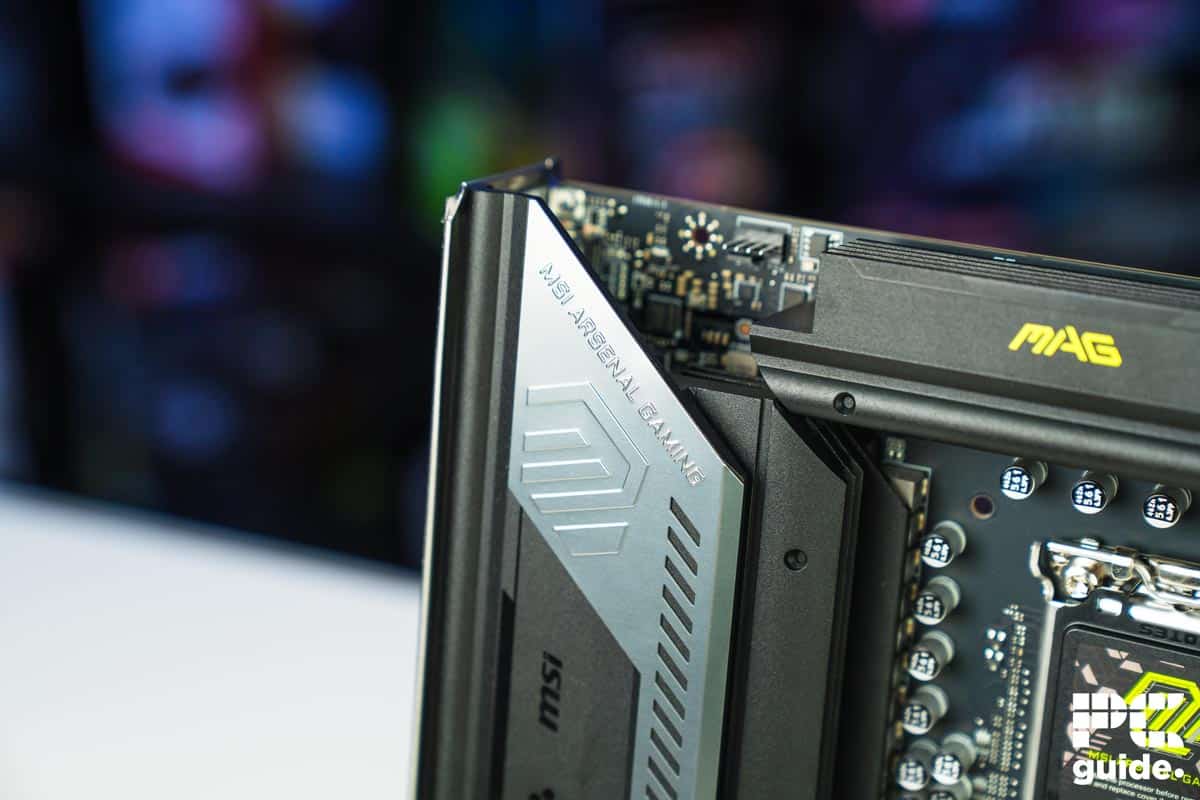 MSI MAG Z890 Tomahawk WiFi top left corner, Image by PC Guide