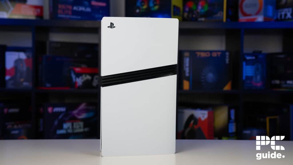 PlayStation 5 Pro left side, Image by PC Guide