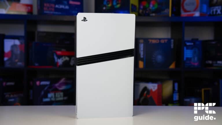 PlayStation 5 Pro left side, Image by PC Guide