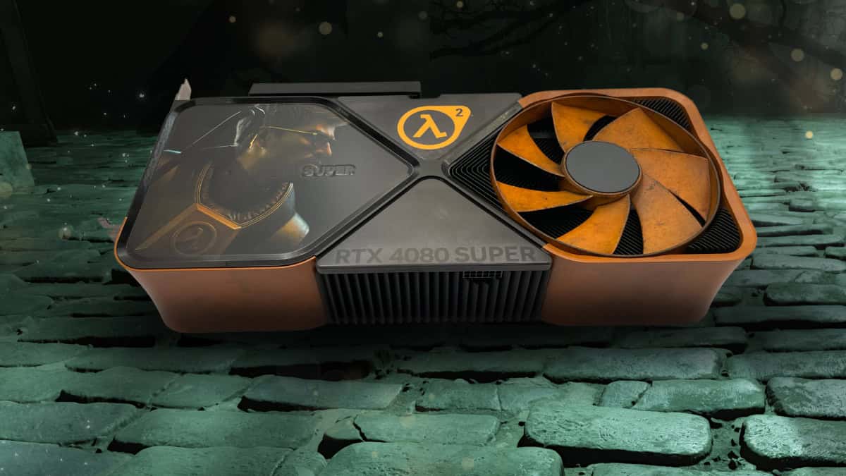 RTX 4080 Super with custom Half-Life 2 wrap