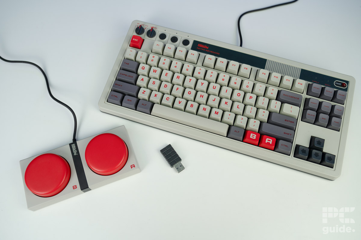 8Bitdo Retro Mechanical Keyboard keyboard and buttons, Image by PC guide