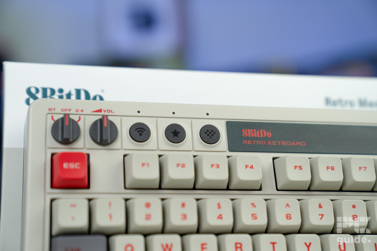 8Bitdo Retro Mechanical Keyboard top left, Image by PC guide