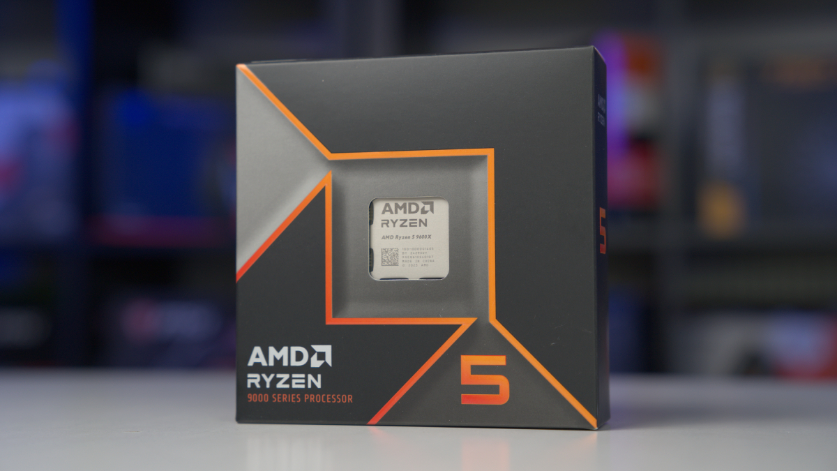 AMD Ryzen 5 9600X boxed on table