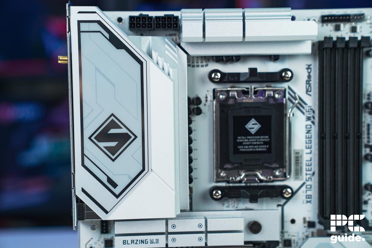 ASRock X870 Steel Legend IO cover, Image by PC Guide
