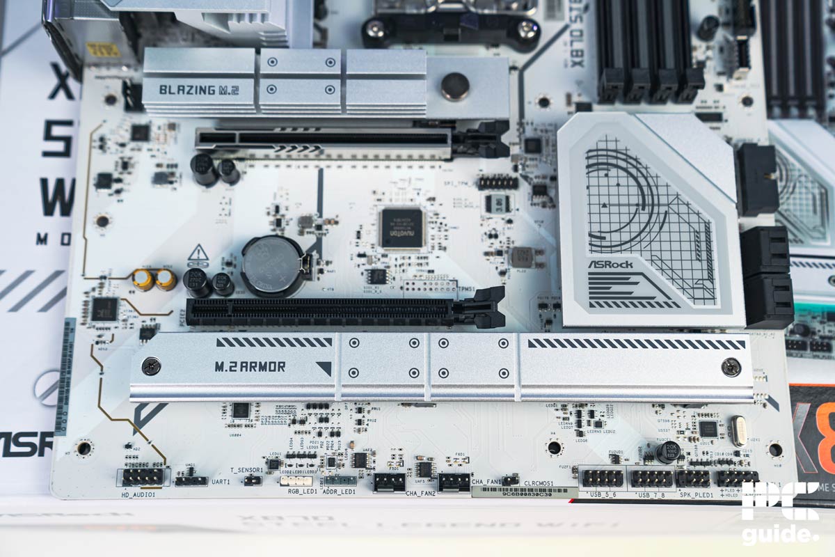 ASRock X870 Steel Legend bottom half, Image by PC Guide