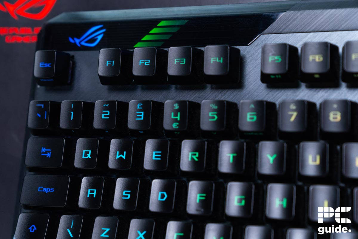 ASUS ROG Claymore II top left, Image by PC Guide