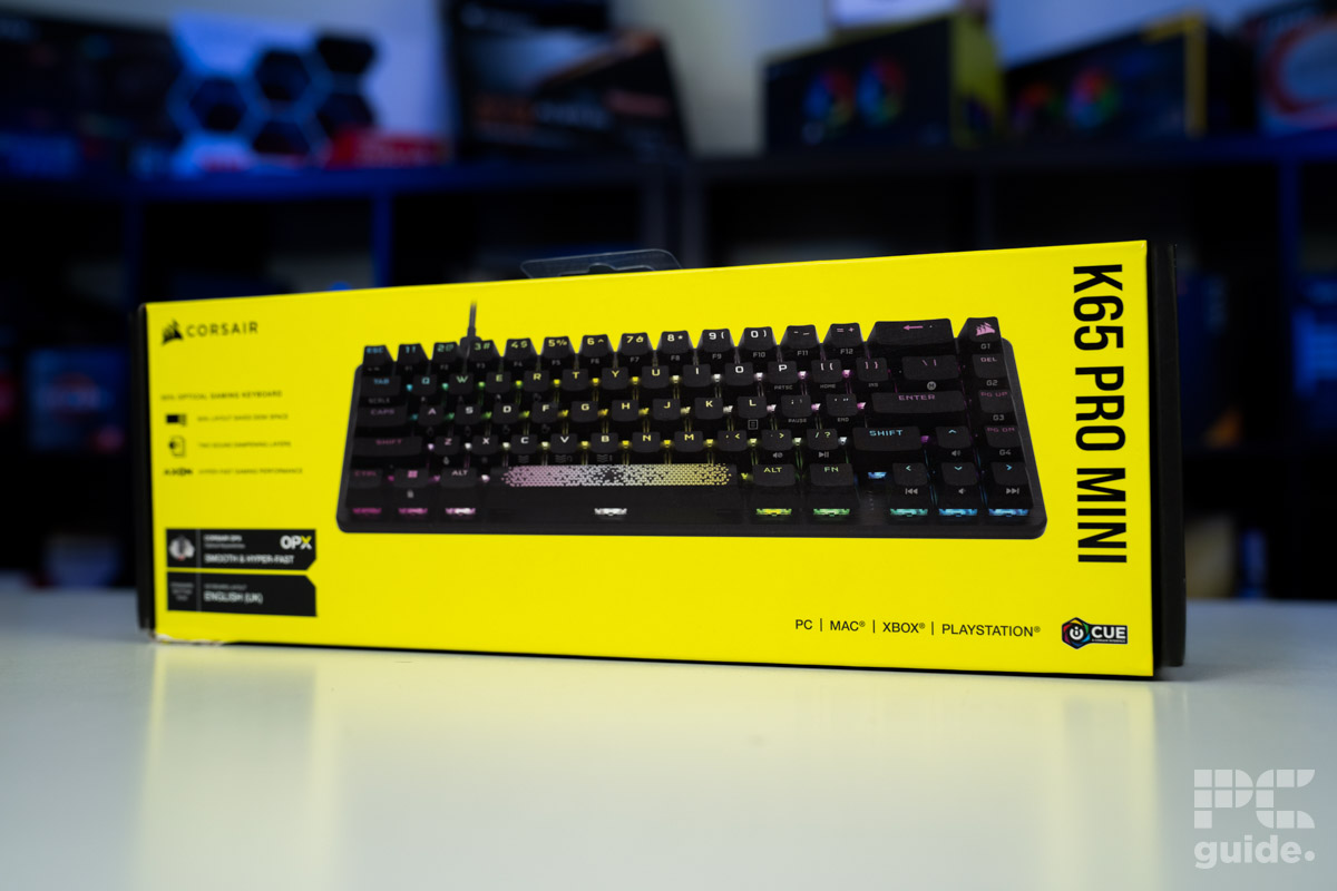 Corsair K65 Pro Mini box, Image by PC Guide
