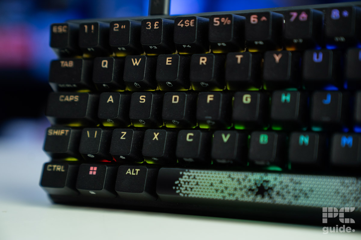 Corsair K65 Pro Mini left side, Image by PC Guide