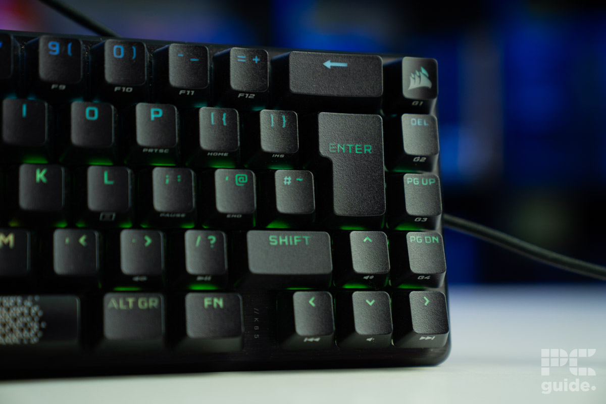 Corsair K65 Pro Mini right side, Image by PC Guide