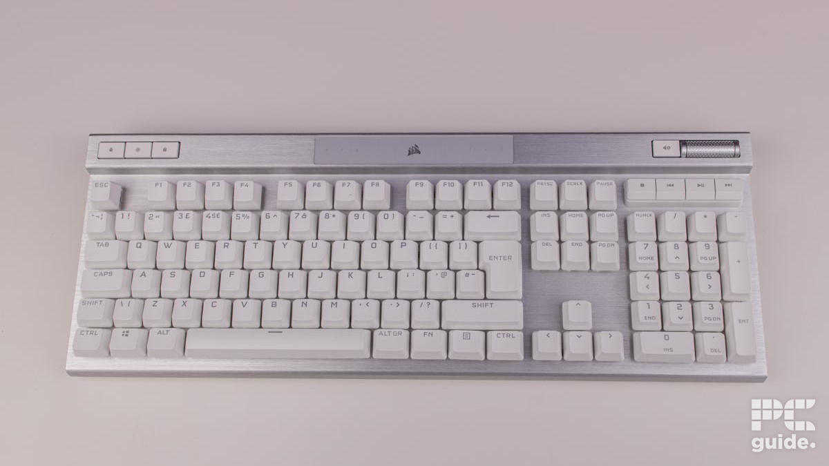 Corsair K70 Pro top down, Image by PC Guide