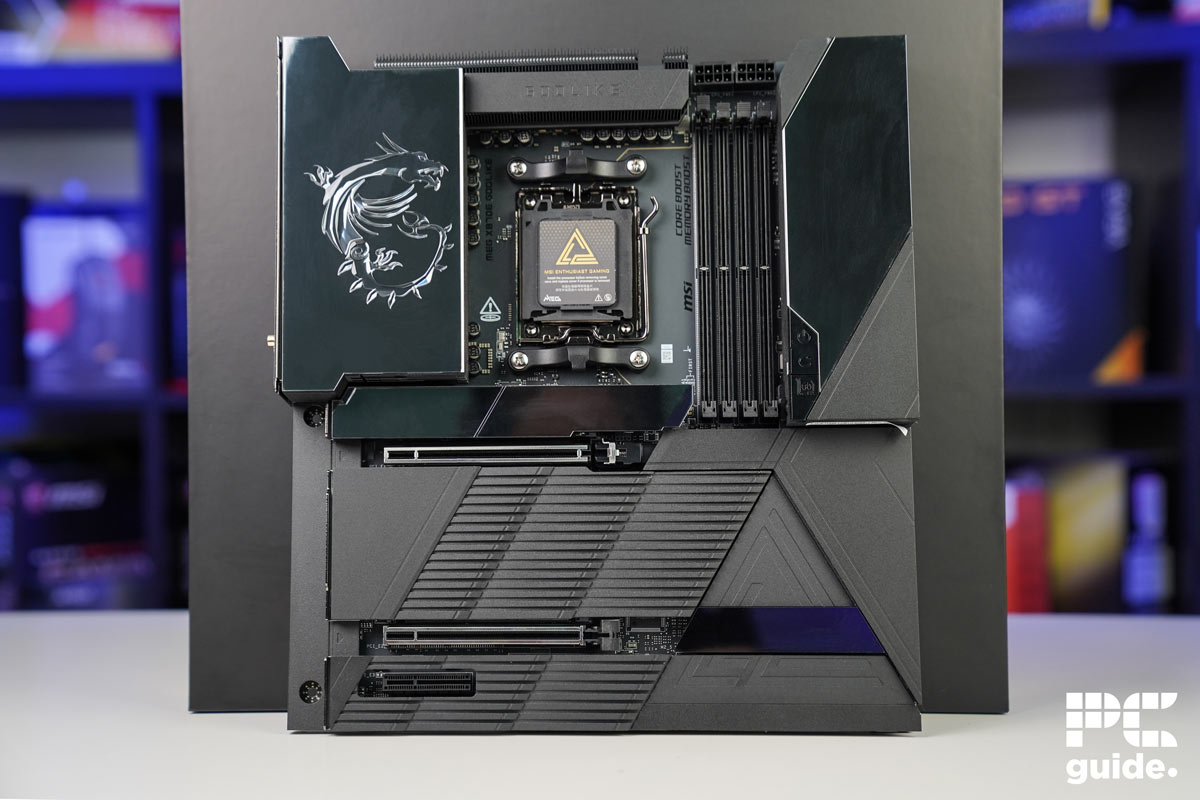 MSI MEG X870E Godlike motherboard, Image by PC Guide