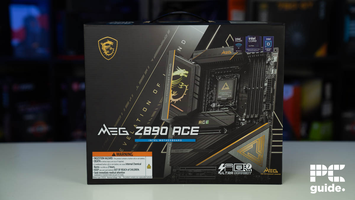 MSI MEG Z890 ACE box, Image by PC Guide